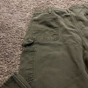 Carhartt men’s green denim pants 40x32 EUC